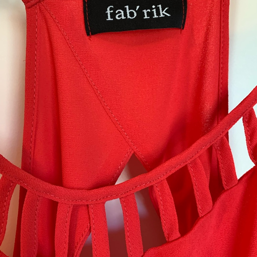 Fabrik chiffon dress with keyhole in back - Picture 6 of 8